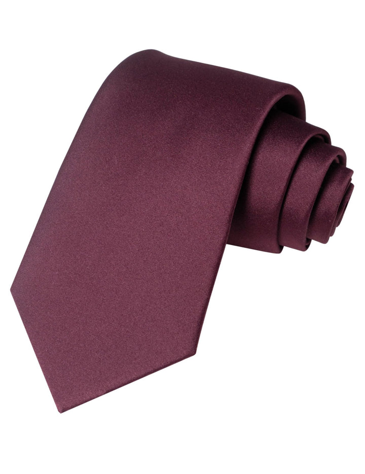 Maroon Tie and Pocket Square Set for Men - Be Chic