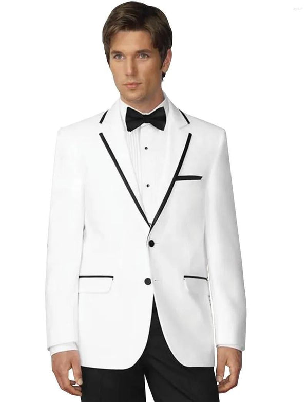 Mens White 6 Piece Tuxedo - Perfect for Prom and other Formal Events. - Be Chic