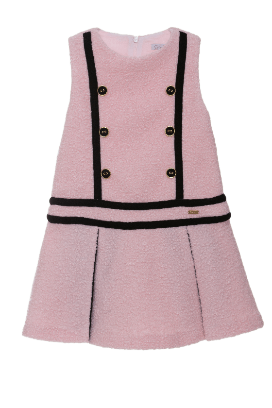 Patachou Girls Dress with Sweater - Pink - Be Chic