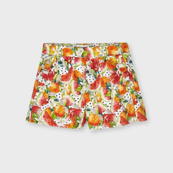 Printed Skort for Girl Persimmon - Be Chic