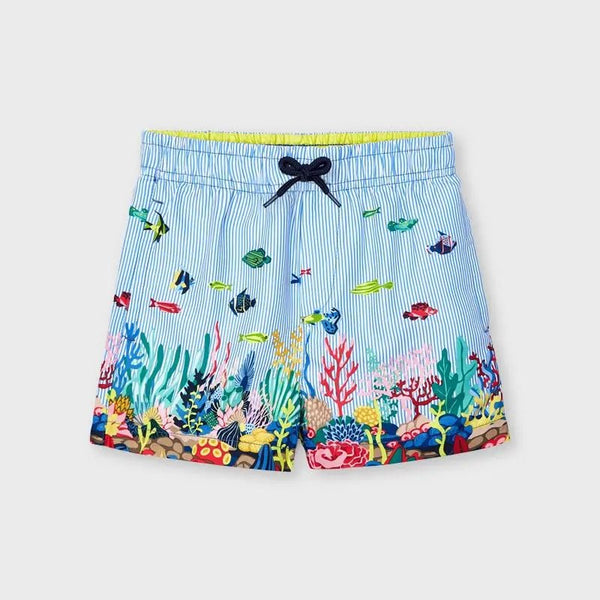 Printed Swim Shorts for Boy Lightblue - Be Chic