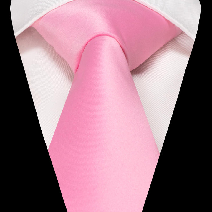 Pink Tie and Pocket Square Set for Men Prince Kyle