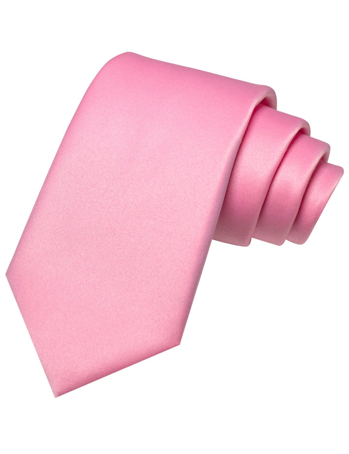 Pink Tie and Pocket Square Set for Men Prince Kyle