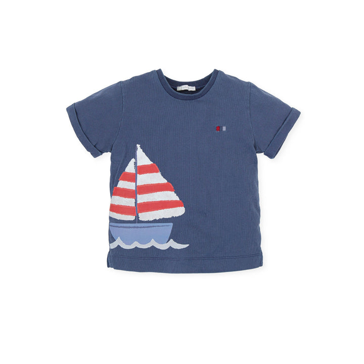 Regata KNITTED T - SHIRT - ATLANTIC BLUE - Be Chic