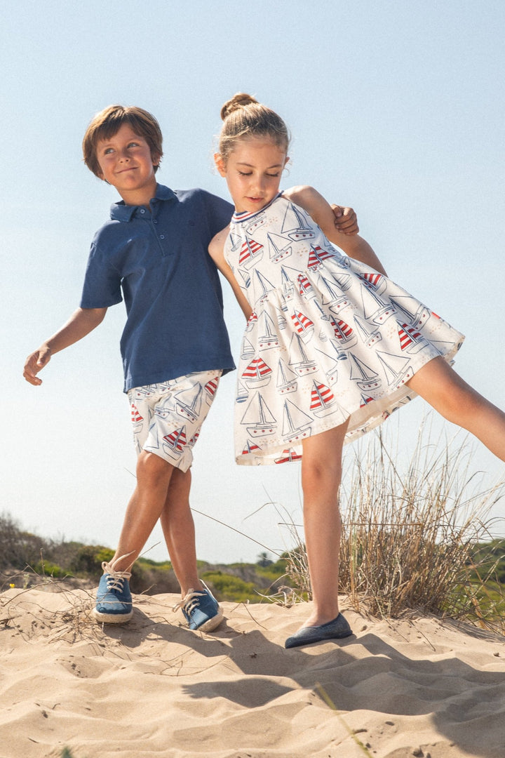 Regata WOVEN BERMUDA SHORTS - NAVY BLUE - Be Chic