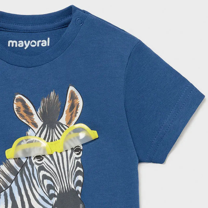 S/s T-shirt Play Zebra for Baby Boy Overseas Mayoral