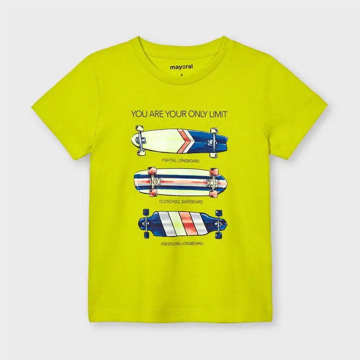 Skateboards S/s  T-shirt for Boy Green Mayoral