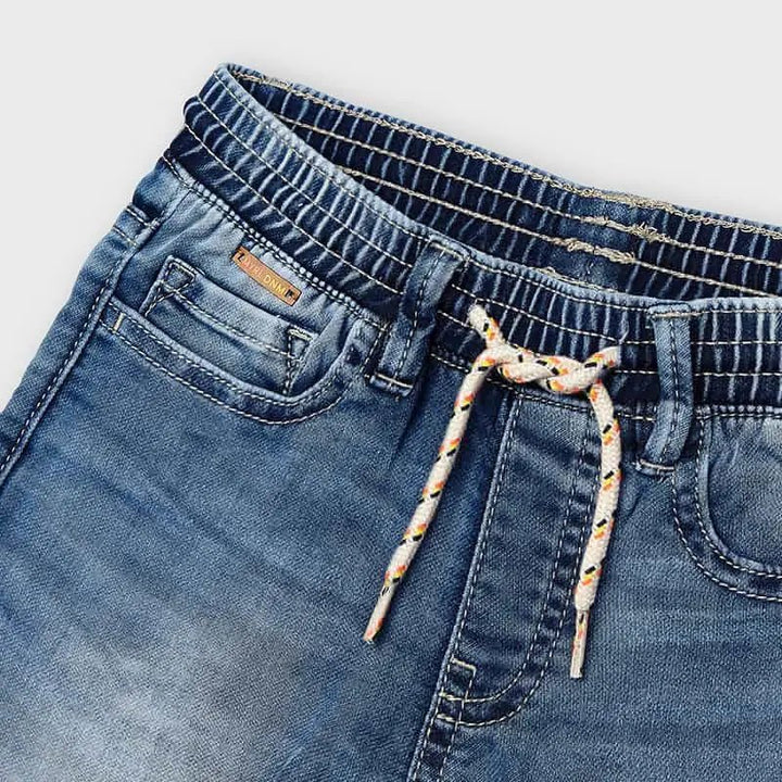 Soft Demin Jogger Shorts for Boy Light - Be Chic