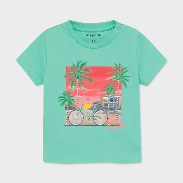 S/s T-shirt for Baby Boy Aqua - Be Chic