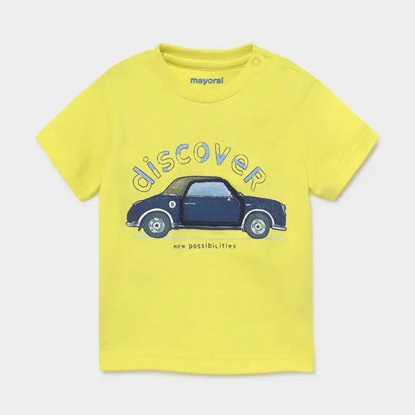 S/s T-shirt Play Car for Baby Boy Lime - Be Chic