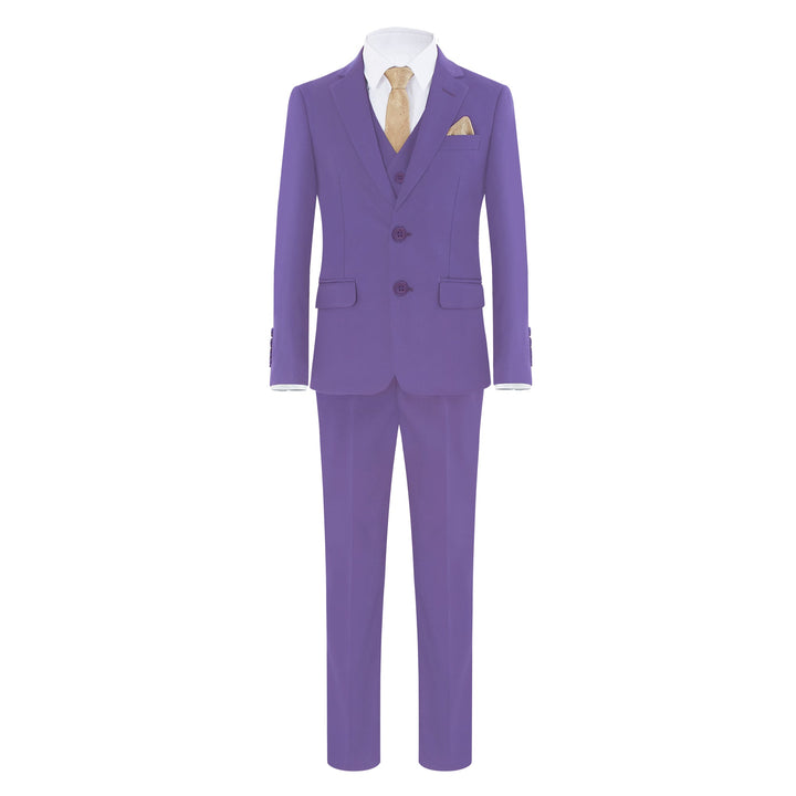 Suit for Boys: 5 Pieces Set Lavender 🪡 🧵Proudly made in Canada 🇨🇦 - Be Chic