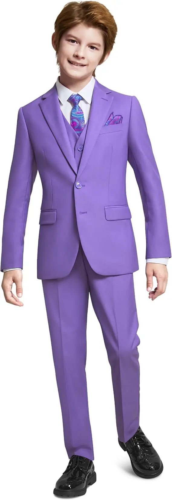 Suit for Boys: 5 Pieces Set Lavender 🪡 🧵Proudly made in Canada 🇨🇦 - Be Chic