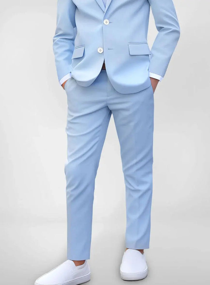 Suit for Boys: 5 Pieces Set Light Blue 🪡 🧵Proudly made in Canada 🇨🇦 - Be Chic