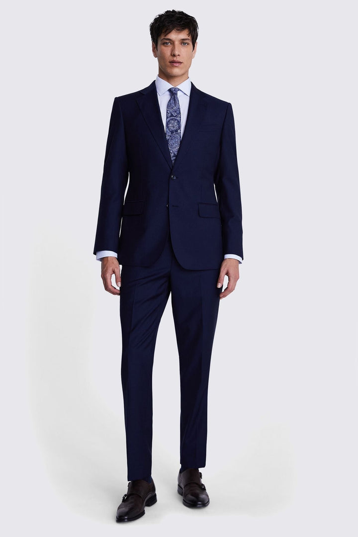 Tailored Fit Navy Twill Suit - Perfect for Prom and other Formal Events. - Be Chic