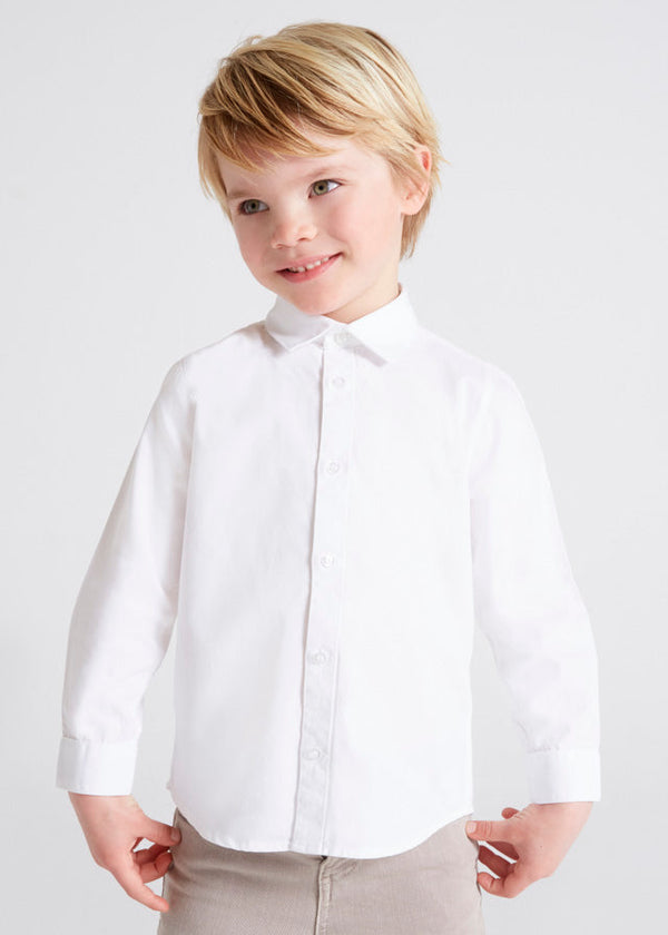 Basic l/s shirt for boy - White Mayoral