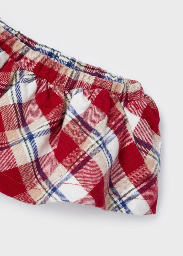 Skirt jumper w/ tight set for newborn girl - Red Mayoral