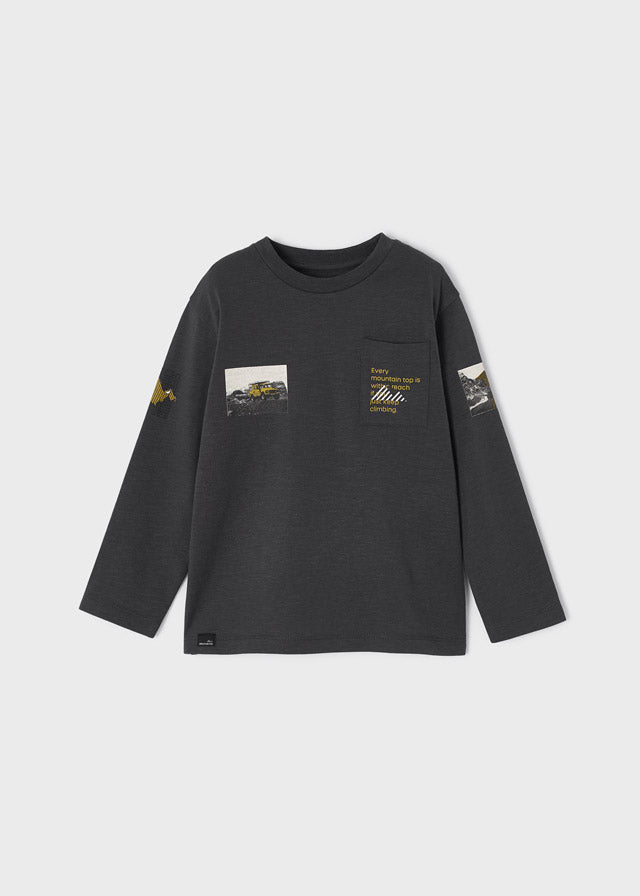 L/s shirt for boy - Carbon Mayoral