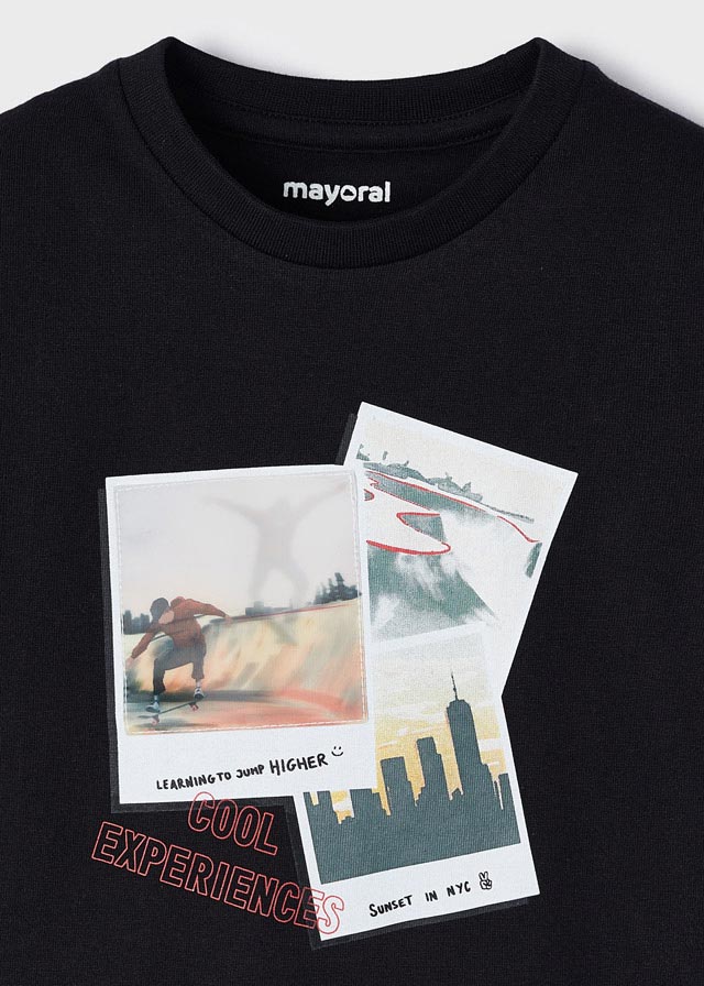 L/s t-shirt for boy - Black Mayoral