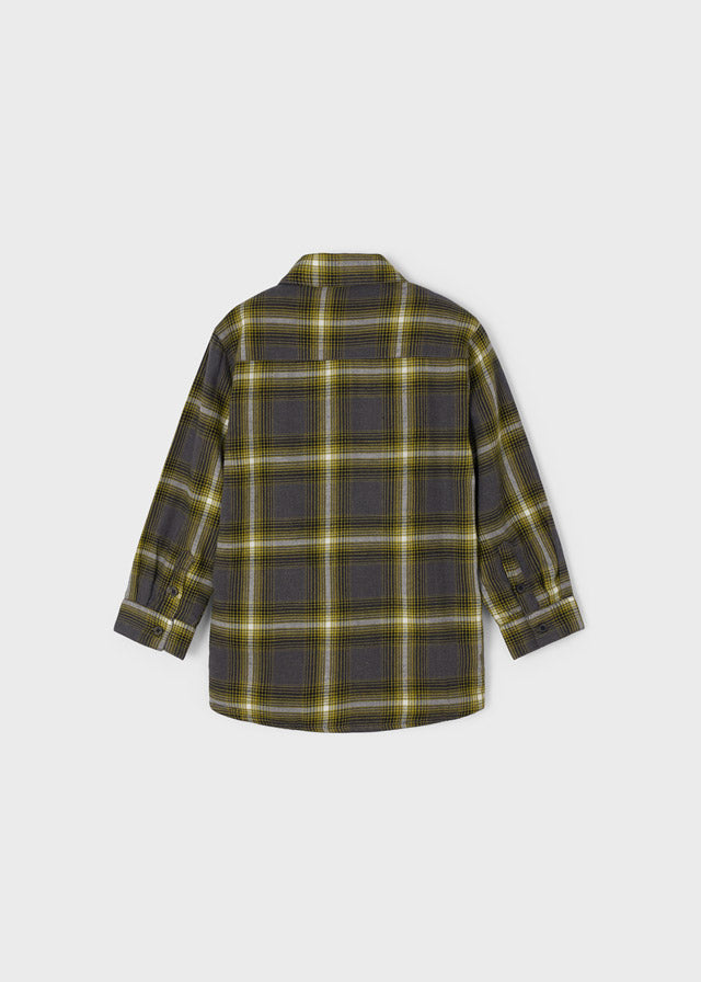 Checked overshirt for boy - Oil Mayoral