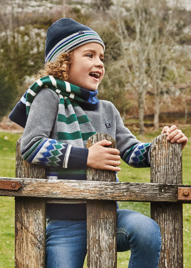 Jacquard jumper for boy - Rock Mayoral