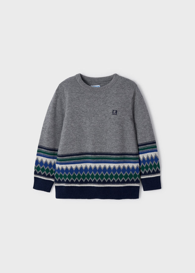 Jacquard jumper for boy - Rock Mayoral