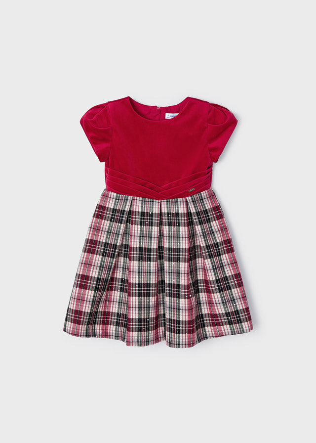 Check dress for girl - Red Mayoral