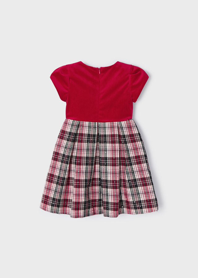 Check dress for girl - Red Mayoral