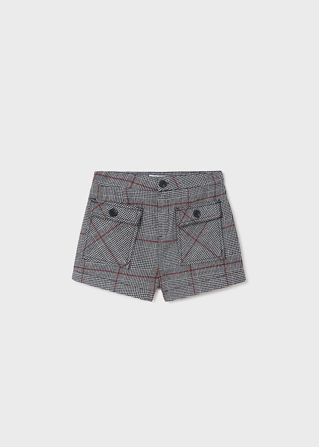 Plaid shorts for teen girl - Black Mayoral