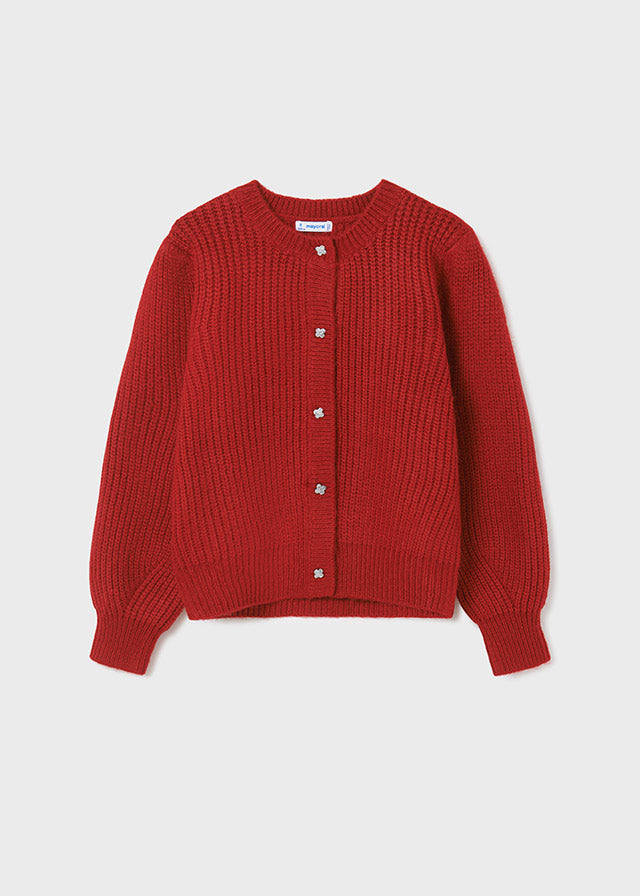 Knitting cardigan for teen girl - Red Mayoral
