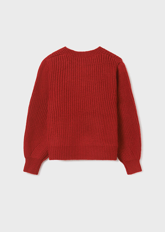 Knitting cardigan for teen girl - Red Mayoral