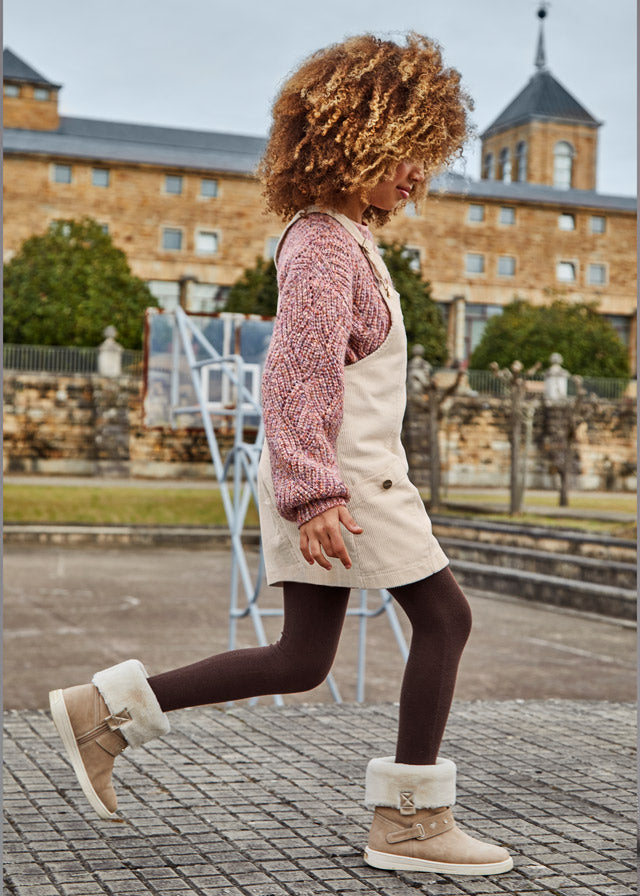 Corduroy overall skirt for teen girl - Chickpea Mayoral