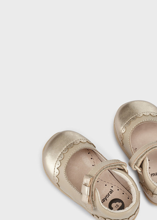 Mary jane shoes for baby girl - Gold Mayoral