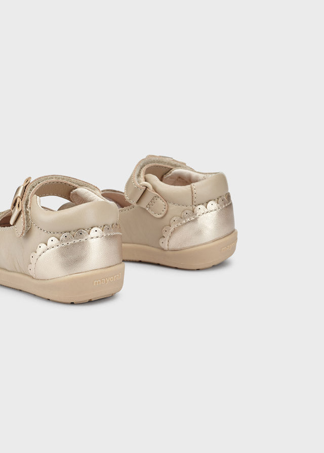 Mary jane shoes for baby girl - Gold Mayoral