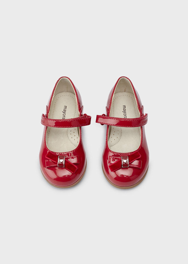 Patent leather mary jane for baby girl - Red Mayoral