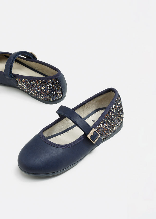 Glitter mary jane for girl - Navy Mayoral