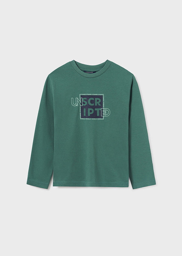 842- L/s basic t-shirt for teen boy - Mint Mayoral