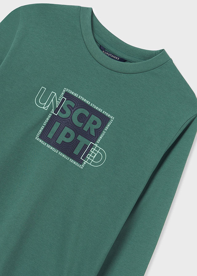 842- L/s basic t-shirt for teen boy - Mint Mayoral
