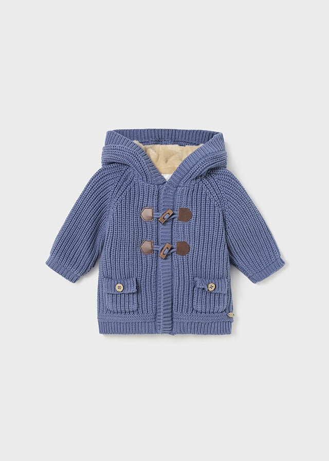 2302- Knit cardigan for newborn boy - Winterblue Mayoral