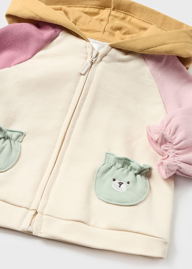 2666- 3 piece tracksuit for newborn girl - Candy Mayoral