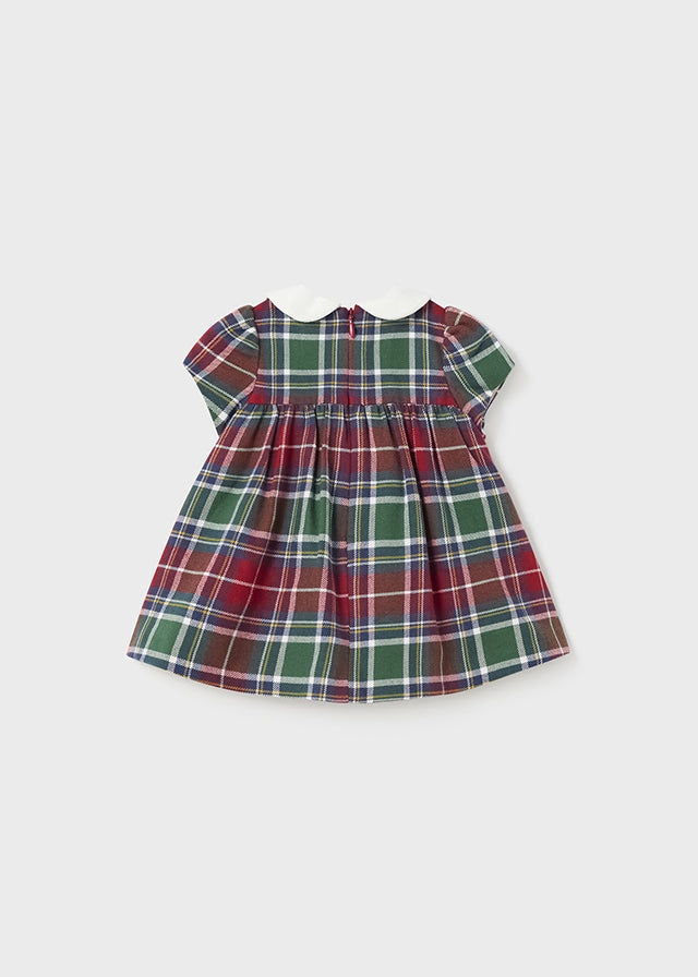 2864- S/s Smocked dress for newborn girl - Cherry Mayoral