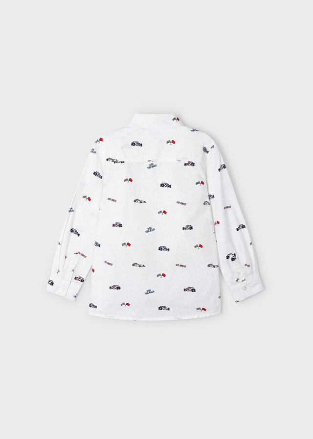 4110- L/s shirt for boy - White Mayoral
