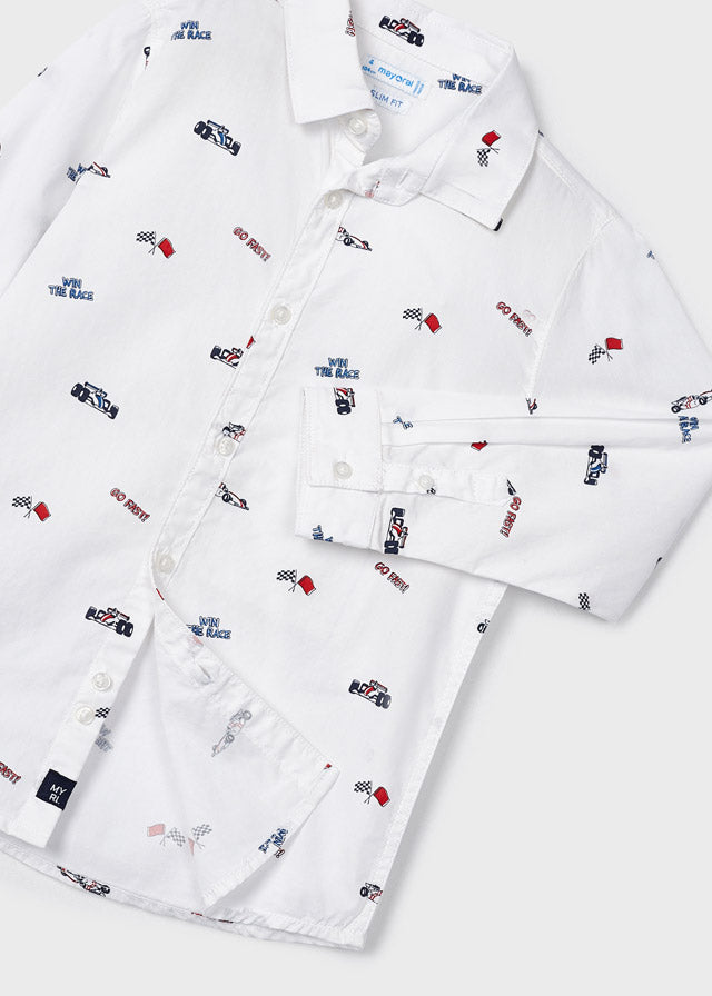 4110- L/s shirt for boy - White Mayoral