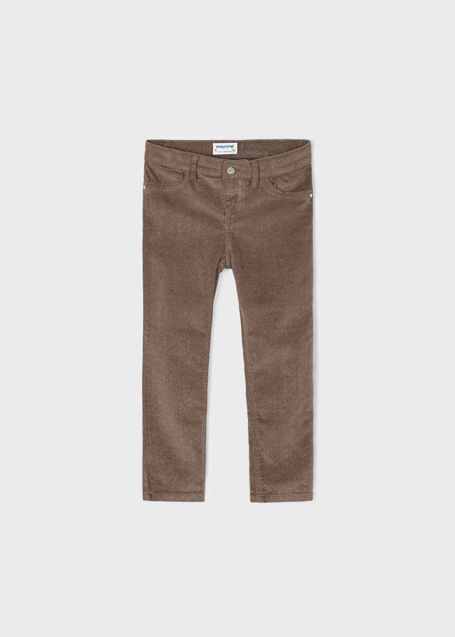 4503- Corduroy glitter pants for girl - Mocha Mayoral