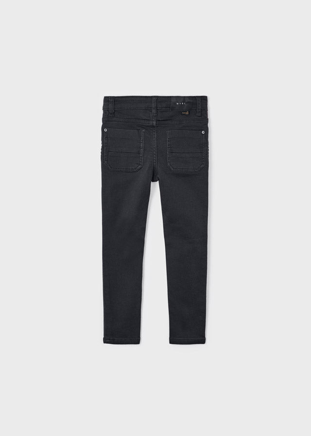 4523- Soft slim fit pants for boy - Charcoal Mayoral