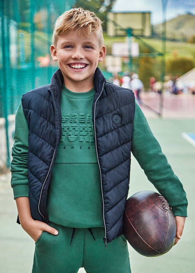 7388- Padded vest for teen boy - Navy Mayoral