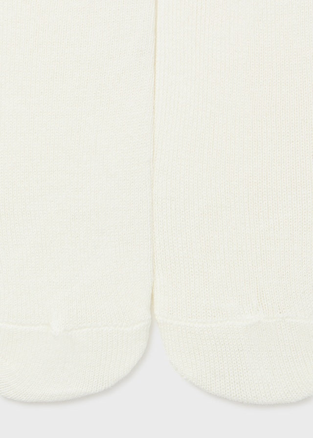 9648- Tights for newborn girl - Natural Mayoral