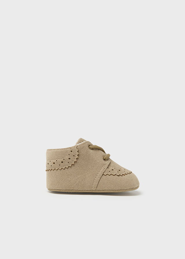 9682- Formal shoes for newborn boy - Beige Mayoral