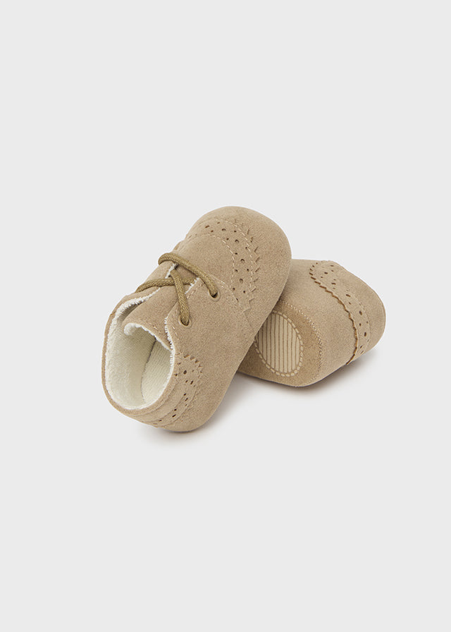 9682- Formal shoes for newborn boy - Beige Mayoral