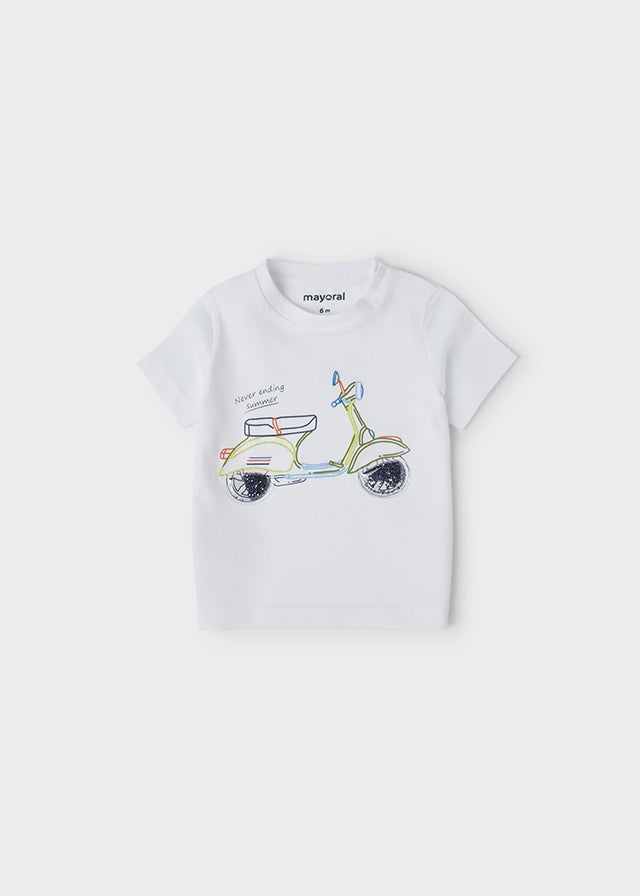 S/s t-shirt for baby boy - White Mayoral