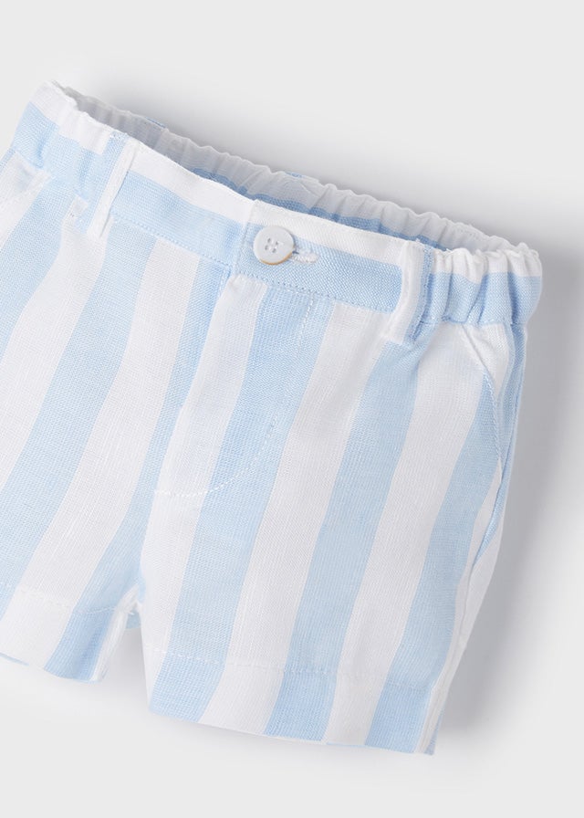 Stripes short trousers set for newborn boy - Bluebell Mayoral